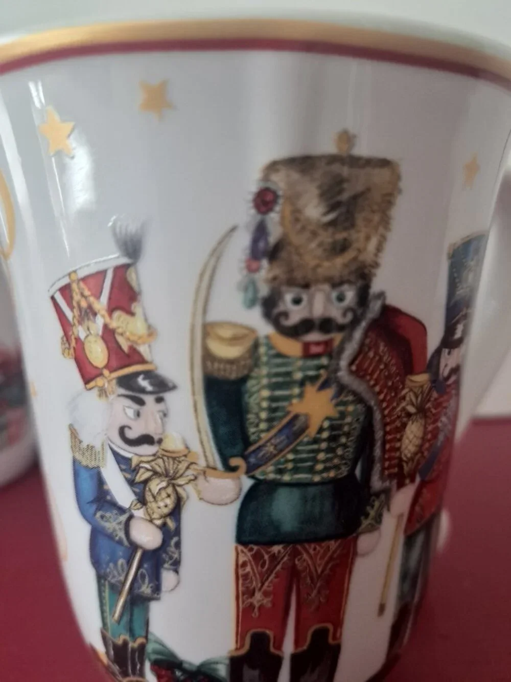 Two 'Twas the night before Christmas' Nutcracker mugs